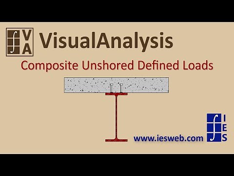 Composite Beam Design - Unshored Construction (Defined Loads)