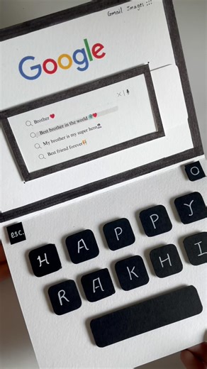 @the.art.diaryy on Instagram: "Last minute Rakhi card ideas ✨ . . . #handmade #art #rakhicard #diy #card #cardidea #giftidea #slidercard"