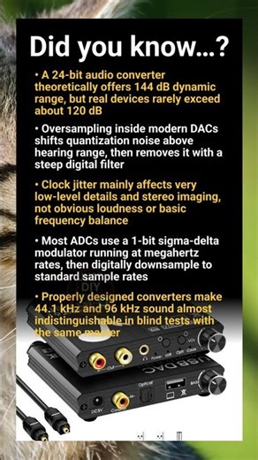 Audio converter insights: bit depth, jitter and sample rate myths debunked