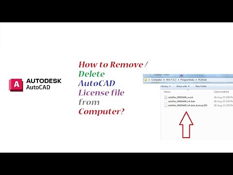 How to uninstall Autodesk License file | How to uninstall Autocad license