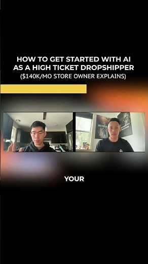 How to get started with AI as a High Ticket Dropshipper