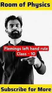 Fleming’s Left Hand Rule Explained | Physics | Shorts | class 10 & 12