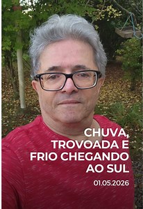 Chuva, trovoada e frio chegando ao Sul Compartilhe este vídeo e ajude essa informação a chegar em mais pessoas. O tempo entra em uma fase de mudança no Sul do Brasil, com chuva e trovoadas em alguns momentos e, na sequência, a chegada de uma massa de ar frio trazendo queda nas temperaturas. No vídeo, Ronaldo Coutinho explica onde a instabilidade atua primeiro, quando o frio começa a ser sentido e como o cenário evolui nos próximos dias. Comente de qual cidade você está acompanhando. Quem se ante