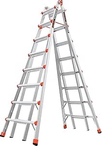 Little Giant Ladder Systems, SkyScraper, M15, 8-15 foot, Stepladder, Aluminum, Type 1A, 300 lbs weight rating, (10109)