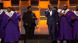 Hallelujah! Donnie McClurkin and Melvin Crispell III join the NFL Players Choir to start the off the 21st Annual #SuperBowlGospel Celebration! Are y'all on your feet praising with us?! | BET