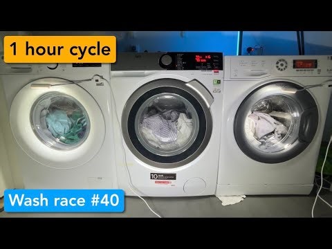 Wash Race #40 | LG vs AEG vs Hotpoint - 1 hour cycle + extra rinse