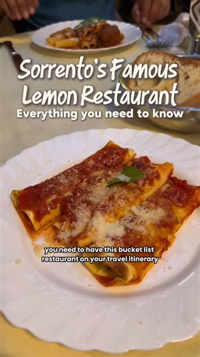 Rebecca Casserly | Travel & Food Content Creator on Instagram: "🇮🇹🍋Sorrento’s bucket list lemon garden restaurant! Comment GUIDE for my full Sorrento food and travel guide and follow @BoopFoodie for the best travel tips. @parrucchianosorrento is one of Sorrento’s most famous restaurants and a must visit restaurant your Amalfi Coast trip. TOP TIPS - Call the phone number on the website to make a reservation - Bookings open 15 days ahead - Make sure to ask to sit in the lem
