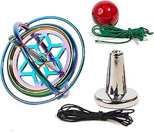 Joytech Precision Gyroscope Kill Time Metal Anti-Gravity Spinner Balance Toy Colorful JA05