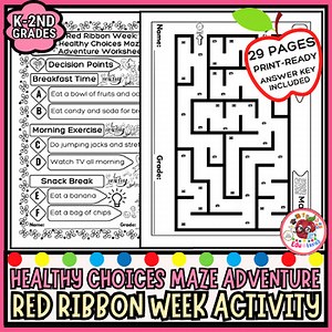 Healthy Choices Maze Adventure | Red Ribbon Week 2025