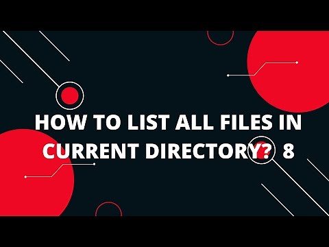 How to list all files in current directory ubuntu