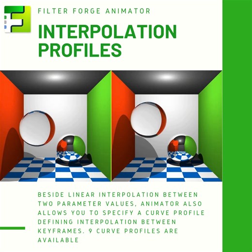 Meet various interpolation profiles in Filter Forge Animator Beside linear interpolation between two parameter values, Animator also allows you to specify a curve profile defining interpolation between keyframes. 9 curve profiles are available – choose one and give it a try! Download a 30-day free trial here https://filterforge.com/animator/download.html?facebook #filterforge #generativeanimation | Filter Forge