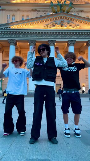 Synchronized Dance Performance at Classical Architecture