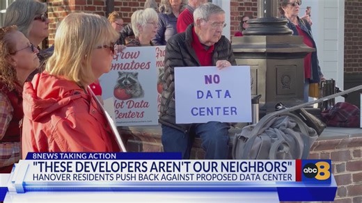 Hanover residents rally against large-scale data center proposal