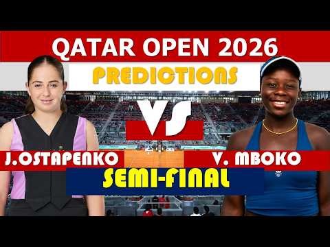 Jeļena Ostapenko vs Victoria Mboko | Qatar Open 2026 | WTA match