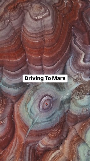 Nick Kokenos & Erica Battle | Adventure Travel on Instagram: "This is how you can roadtrip to Mars 👇🏼 Follow @wanderlusttravelcouple for more hidden gems and daily travel inspo 👩🏽‍🤝‍👨🏼 Places like this actually exist and contrary to what we’ve all been told… you don’t even need a spaceship to visit 🚫🚀 Bentonite Hills is located in Hanksville, Utah📍 That’s right… this place so closely resembles Mars that they built a facility as a simulated Mars habitat to study how humans might one day