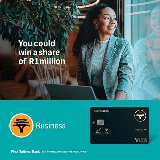 When your bank matches your ambition, growth follows. Open and activate an FNB Gold Business Account, and you could win your share of R1 million in monthly prizes. Competition ends 31 January 2026. Learn more: https://bit.ly/47UfM8H Ts & Cs apply. #BehindUnstoppableBusiness #HelpChangesEverything | FNB
