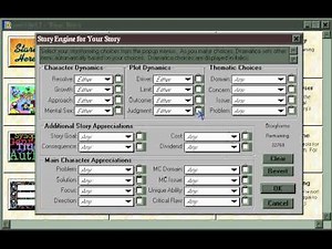 Dramatica Pro 4 - The Story Engine, Part 1