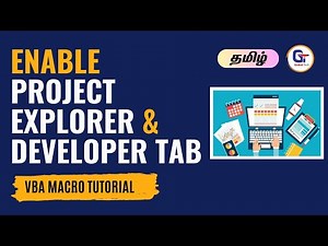How to Enable Project Explorer & Developer Tab in Excel | VBA Macro Tutorial | #gokultech