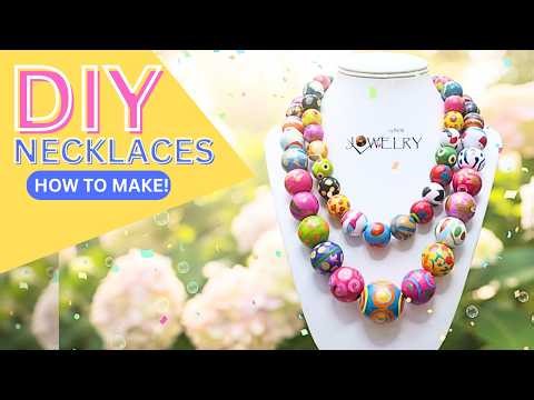 DIY Designer Wood Necklaces | Beading for Beginners