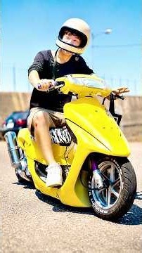 フルカスタムモンキーキックエンジン始動❗️シャコタン過ぎるスクーターカスタム❗️徳島県鳴門オールジャンル原付撮影会#norikh250