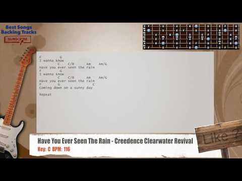 🎸 Have You Ever Seen The Rain - Creedence Clearwater Revival Guitar Backing Track with chords
