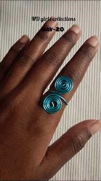 Day-20 wire wrapping ring making tutorial/How to make a wire wrap ring #handmadering #ringmaking