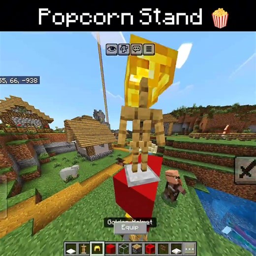 POV: You Own a Popcorn Stand in Minecraft 🍿✨#minecraft#minecraftbuilding#usa #viral
