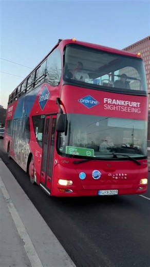 Frankfurt Double-decker Bus Ride #frankfurt #shorts #youtube #shortvideo