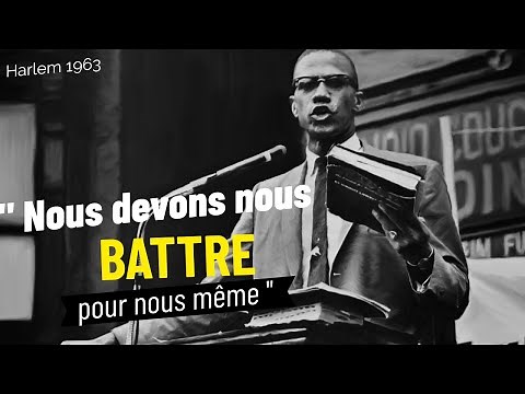 Discours de Malcolm x en Français ( Rassemblement de la NOI à Harlem en 1963 )