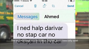 A desperate text message in broken English saved the lives of 15 people suffocating in the back of a lorry. The most impressive part? It was sent by a 7-year-old Afghan boy called Ahmed. | Channel 4 News