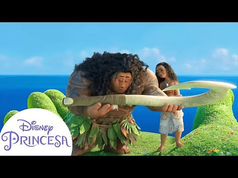 Te Fiti Devuelve el Anzuelo Mágico de Maui | Disney Princesa