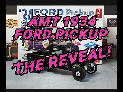 AMT 1934 Ford Pickup reveal video. Pretty fun kit to build.