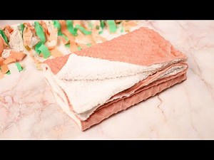DIY baby blanket // The Easiest Baby Blanket You Can Make