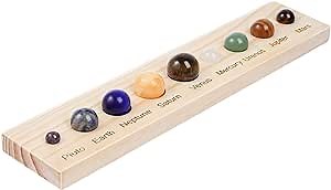 Joyibay Nine Planets Gem Stones, Solar System Planets Decorations Models, Handmade Space Home Office Desk Decorations, Creative Gift for Men, Women