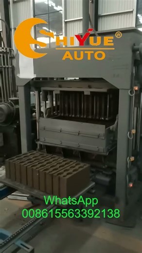 QT4 15 hydraulic concrete hollow block brick making machinery