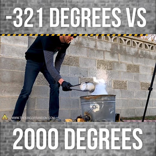 34K views · 88 reactions | Today we're grabbing our Liquid Nitrogen and tossing it into the Backyard Foundry! What's the worst that could happen? | The King of Random | Facebook