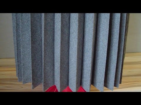 Pleated Circle Skirt. Fabric Pleating Process