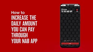 Bank from home and easily change the daily amount you can pay through your NAB app. Here’s a quick guide: | NAB