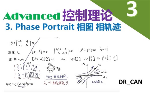 【Advanced控制理论】3_Phase Portrait_相图_相轨迹