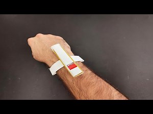 PAPER WRIST GUN ORIGAMI EASY CRAFT TUTORIAL ORIGAMI WORLD WEAPON DIY SHOOTING WRIST GUN PAPER FOLD