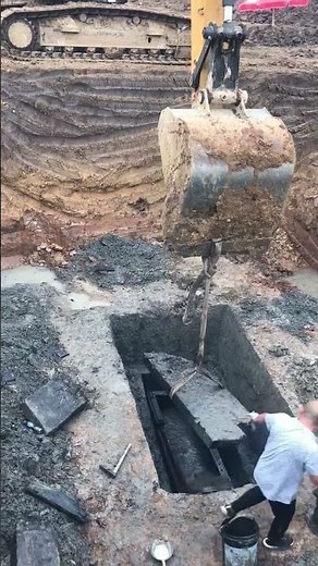 The process of opening the coffin of an ancient tomb