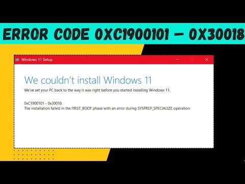Fix Windows Update Error 0xC1900101 0x30018 | Installation Failed Solution (2026)