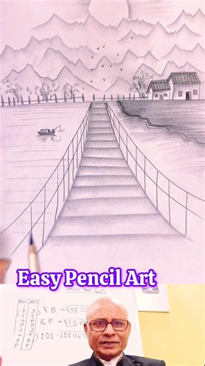 Easy Pencil Art #shorts #viral #trending #art #3dart #tutorial #drawing 🤠