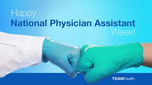 During #PAWeek, we want to recognize physician assistants for the essential care they provide and honor the value they bring to healthcare. To celebrate, Tom Vascik, PA-C, APC Director, TeamHealth West Group, shares a message of appreciation and recognition for his colleagues. Thank you to all the amazing physician assistants who ensure the health of communities across the country! | TeamHealth