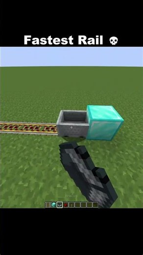 Minecraft Fastest Rail Tutorial