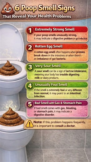 💩 If Your Poop Smells Like This, Your Body Is Warning You ⚠️#shorts#health