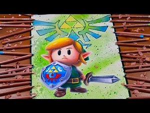 Drawing Link from The Legend of Zelda: Link’s Awakening - Nintendo Switch -