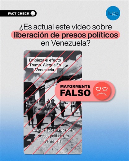 🔍 #FactCheckLupa | Este video viral sobre la liberación de presos políticos en Venezuela es real, pero no actual. Fue originalmente publicado en 2024. ¿Cómo lo sabemos?🤔 🔁 Una búsqueda inversa muestra que el video fue publicado el 17 de noviembre de 2024 por Canal 26 (Argentina). 📌 El contexto real: El video corresponde a la liberación de más de 100 personas tras las elecciones de julio de 2024. ⚖️ La ONG Foro Penal confirmó 131 excarcelaciones, incluidos 11 adolescentes. 📣 Anuncios oficial