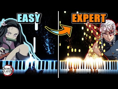 Demon Slayer: Kimetsu no Yaiba Season 2 OP | EASY to EXPERT