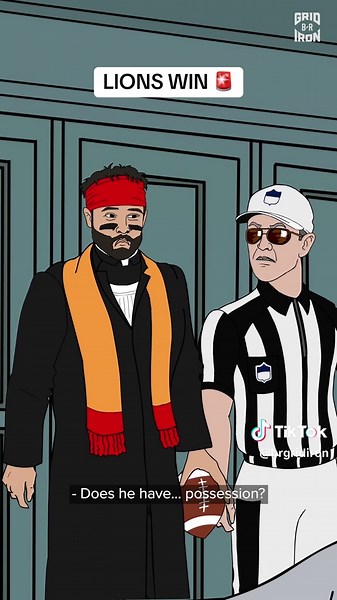 Dan Campbell and the Lions pick up the win on MNF #gridironheights #nfl #animation #cartoon